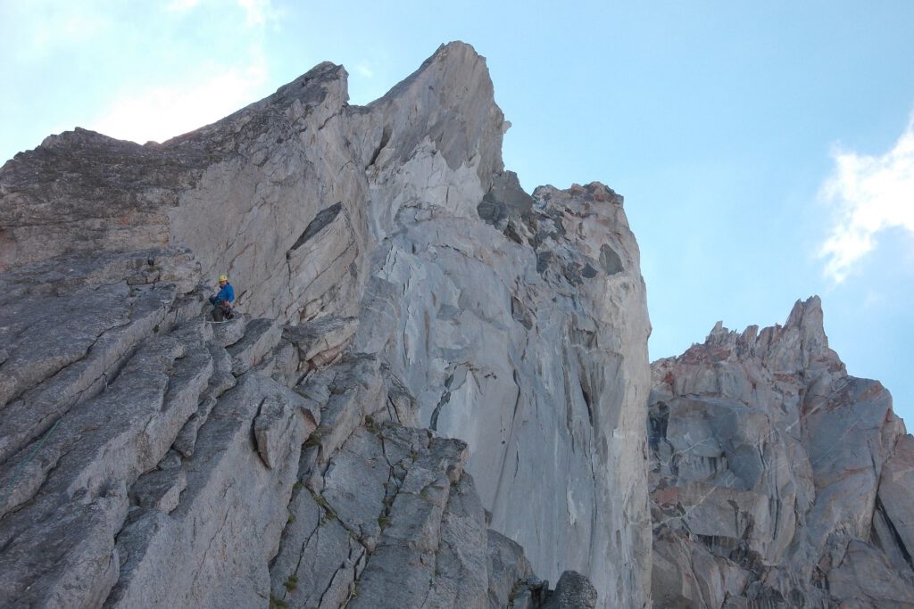 Felsklettern an der Fuorikante im Bergell